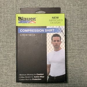 Blauer crew neck, compression shirt, small.